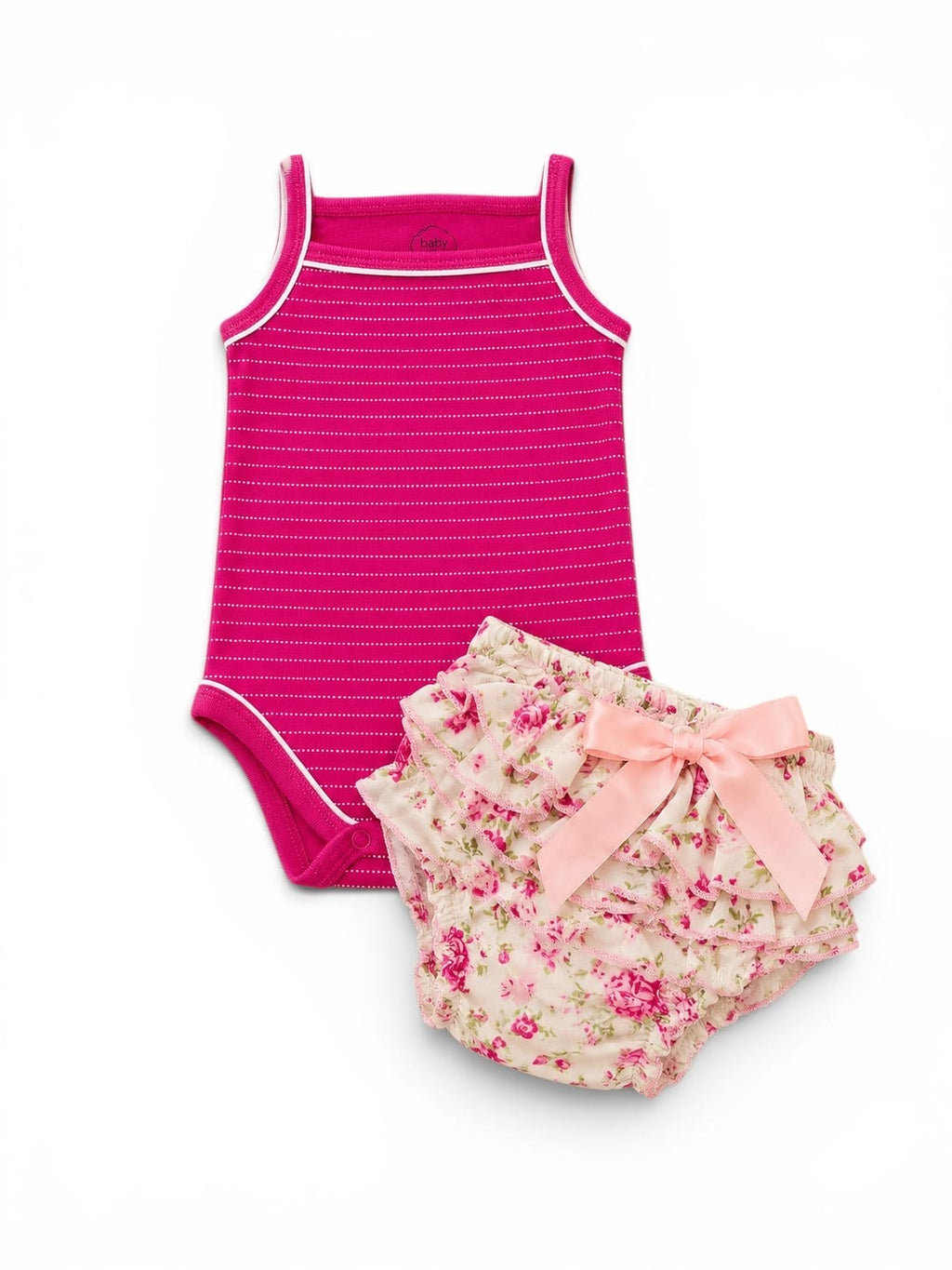 Baby Body Set Blumen C&A