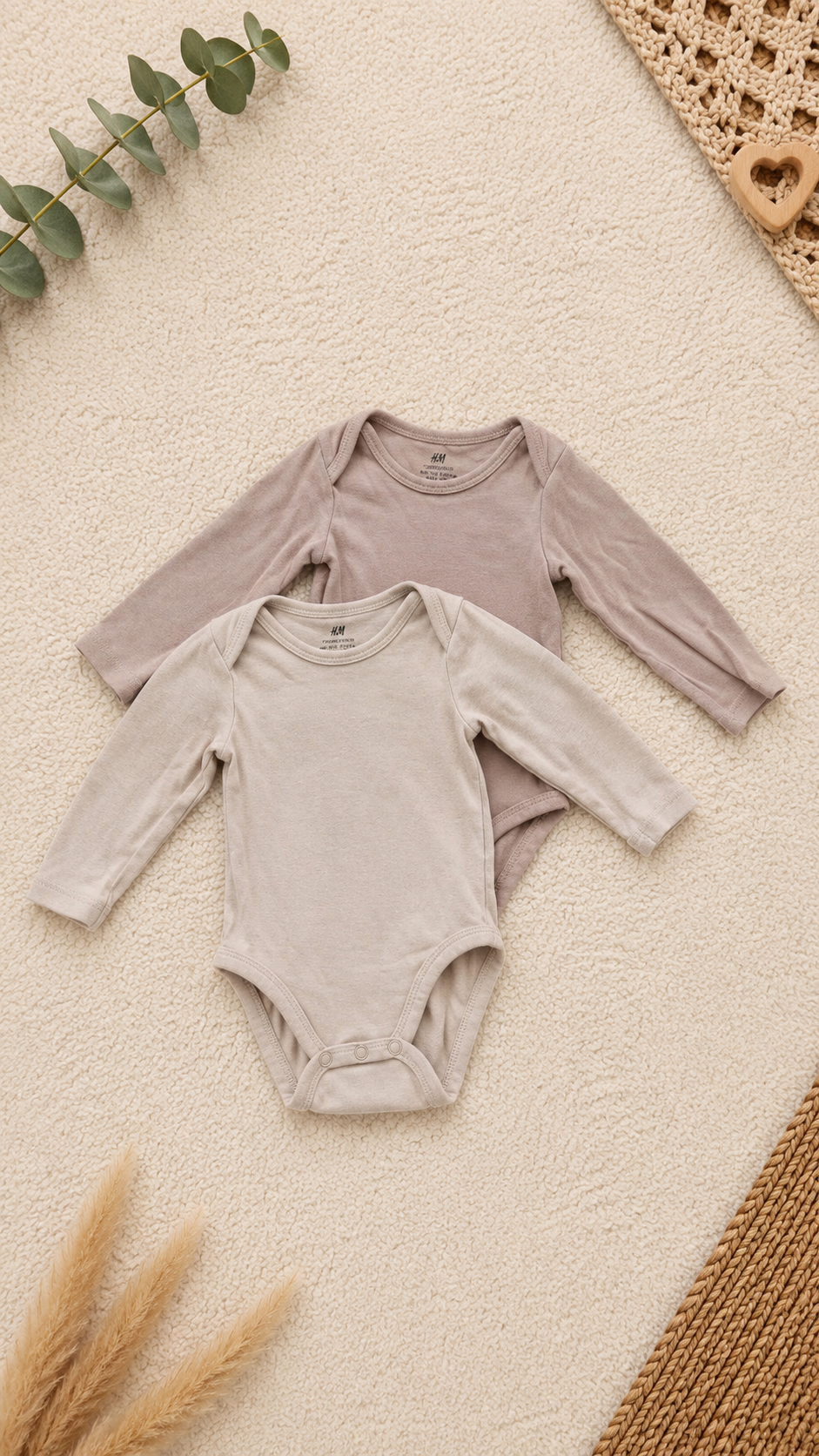 2er Set Baby Bodys von H&M