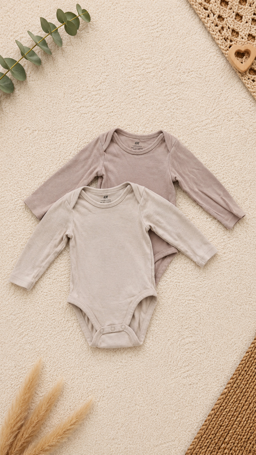 2er Set Baby Bodys von H&M