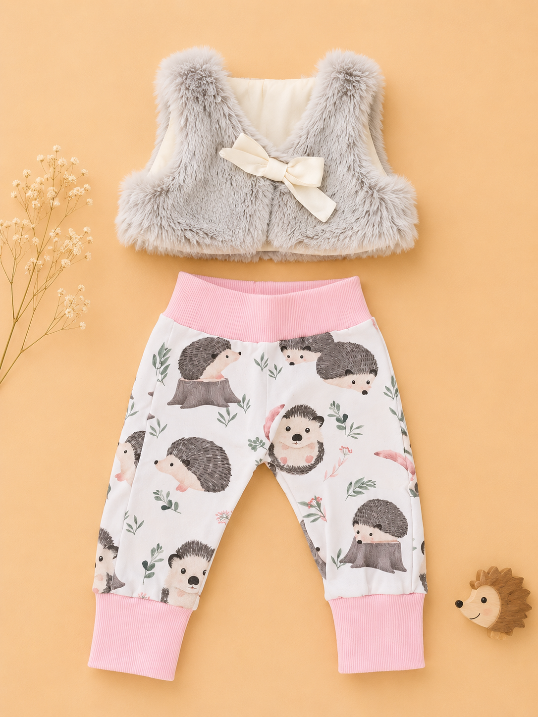 Fellweste & Igelhose Set