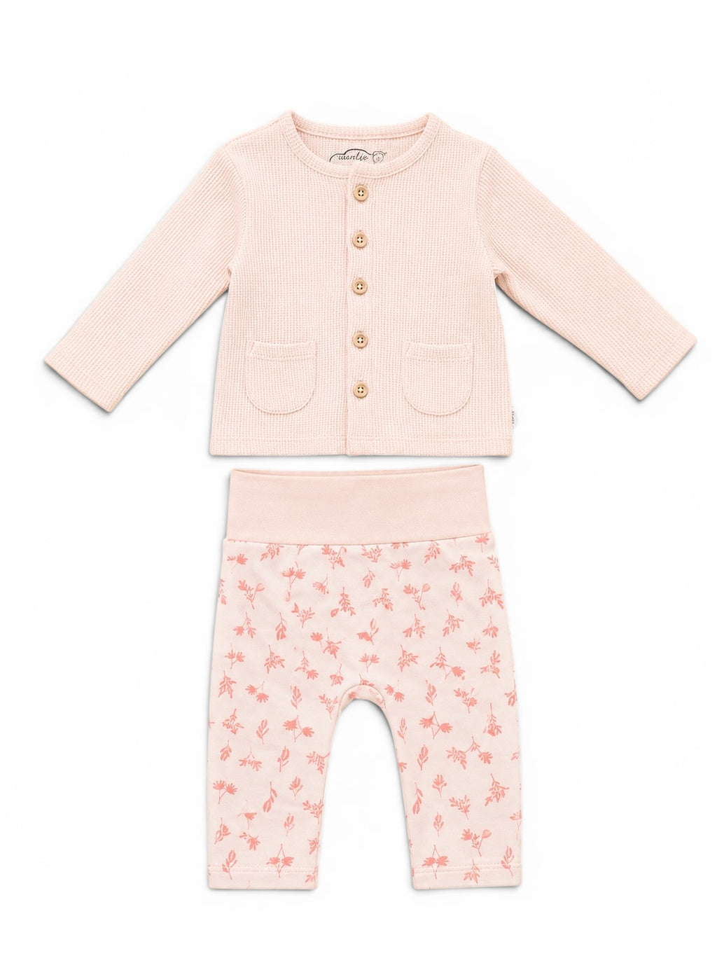 Baby Strick Set Rosa