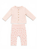 Baby Strick Set Rosa