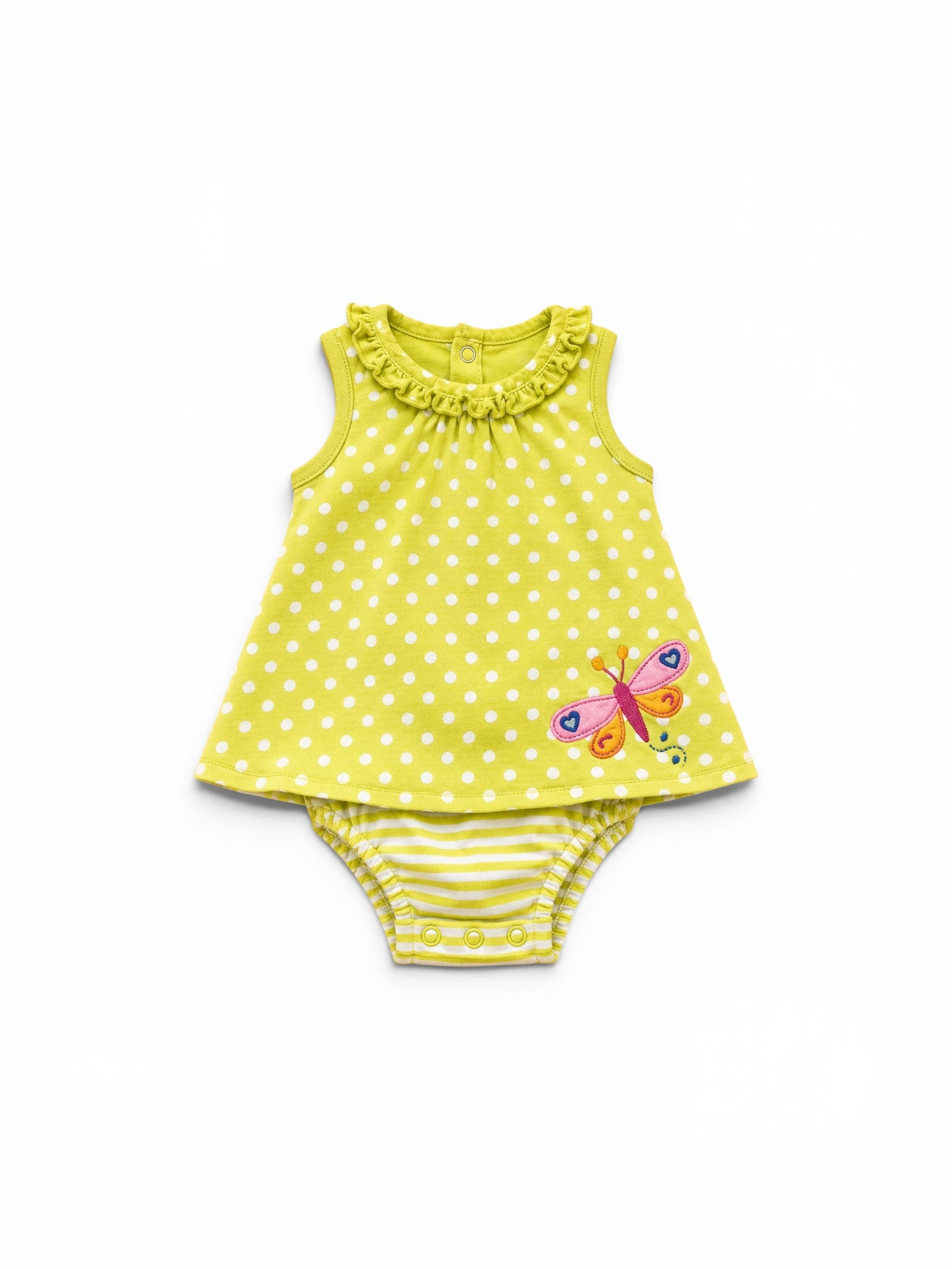 Sommerlicher Body mit Kleidchen und Schmetterling