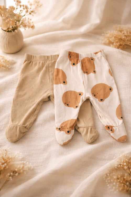 2-teiliger Baby Jungen Stramplerhose – Süß & Bequem