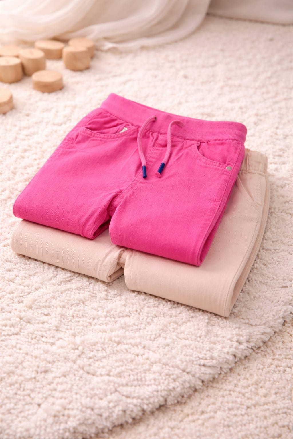 Comfortable corduroy trousers in a set of 2 – soft, playful & suitable for everyday wear