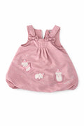 🐧Robe bébé rose doublée à motifs pingouins