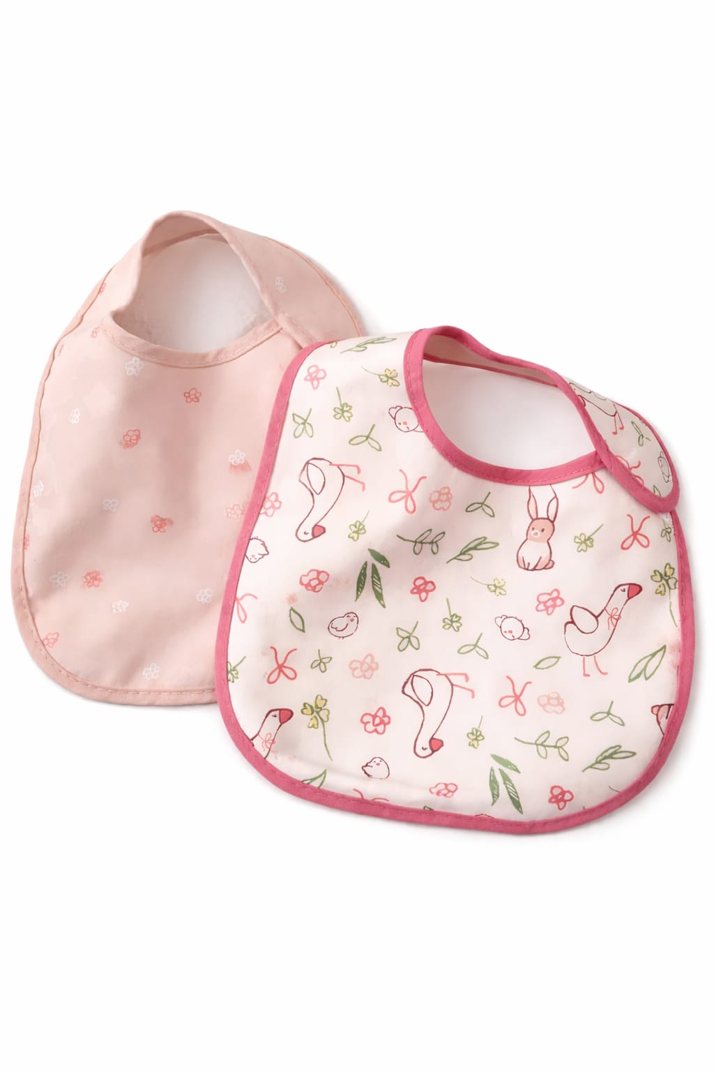 Wunderschönes 2er-Set Lätzchen – zart, verspielt & alltagstauglich