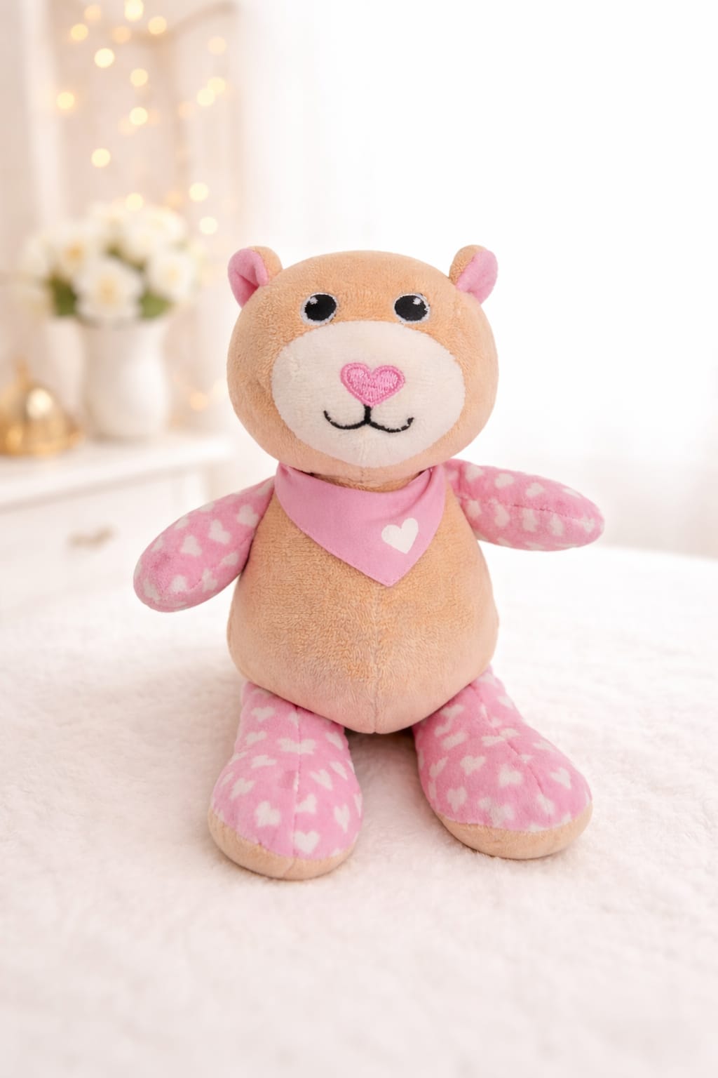 Herzchen-Teddy – süß, weich & liebevoll