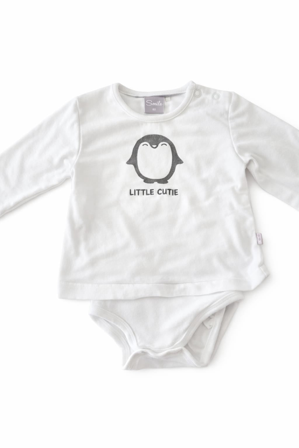 Baby-Body mit Pinguin „Little Cutie“