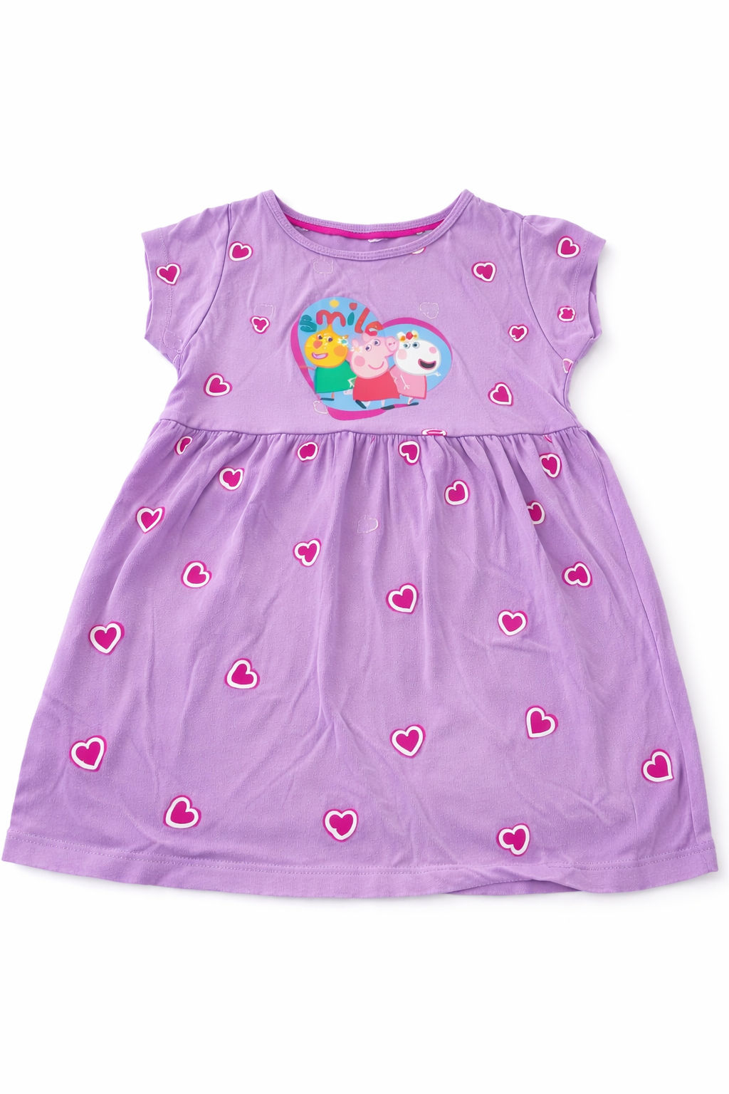 Mädchen Kleid mit Herz-Print