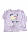 T-shirt à manches longues « Happier Together » avec imprimé floral