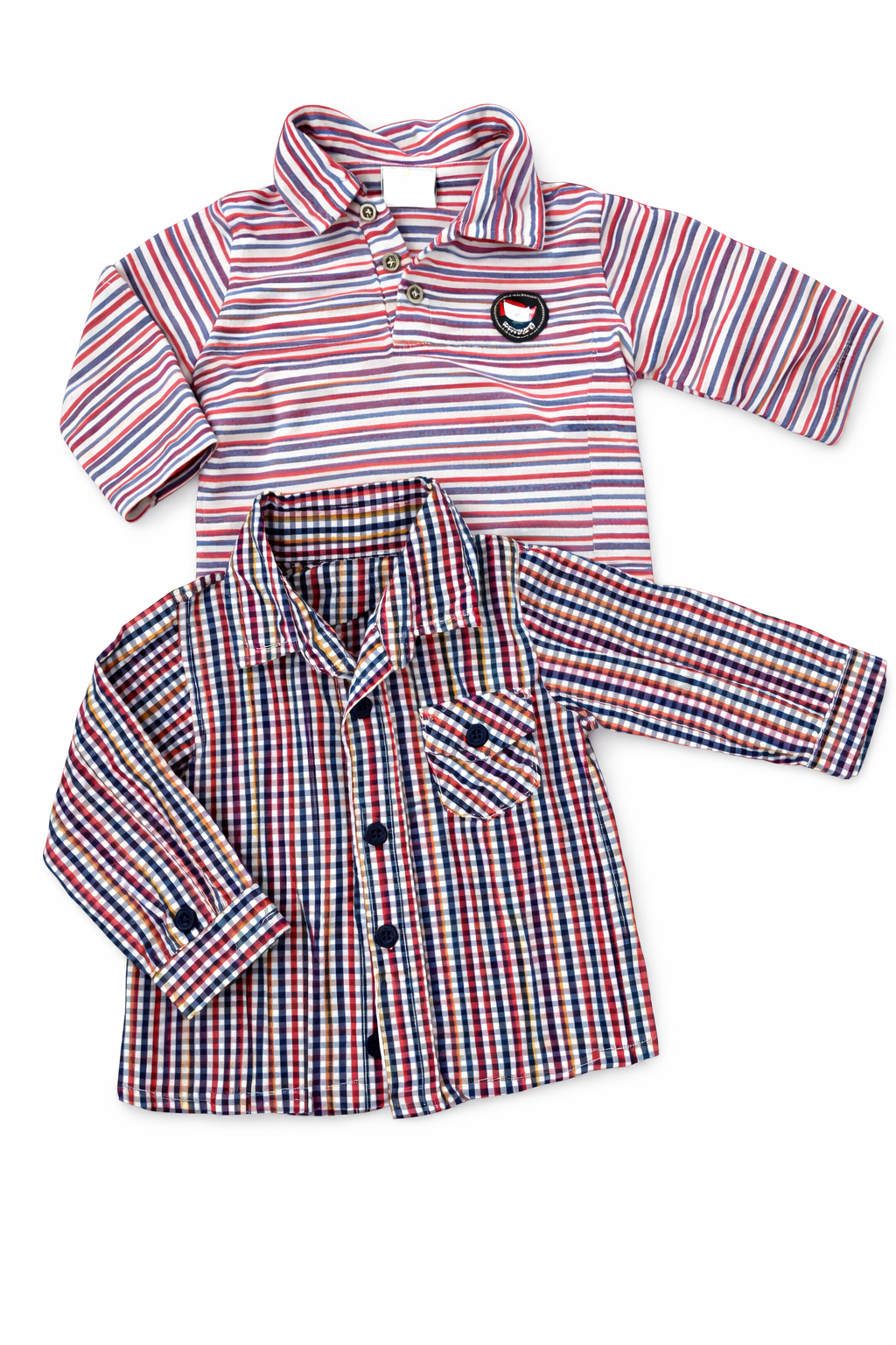 2 Kinder Oberteile – Langarmshirt & Hemd