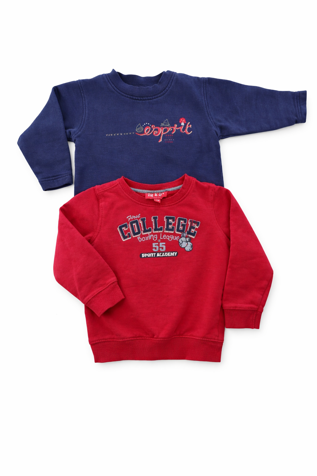 2er Set Pullover Junge – Esprit – Rot & Blau