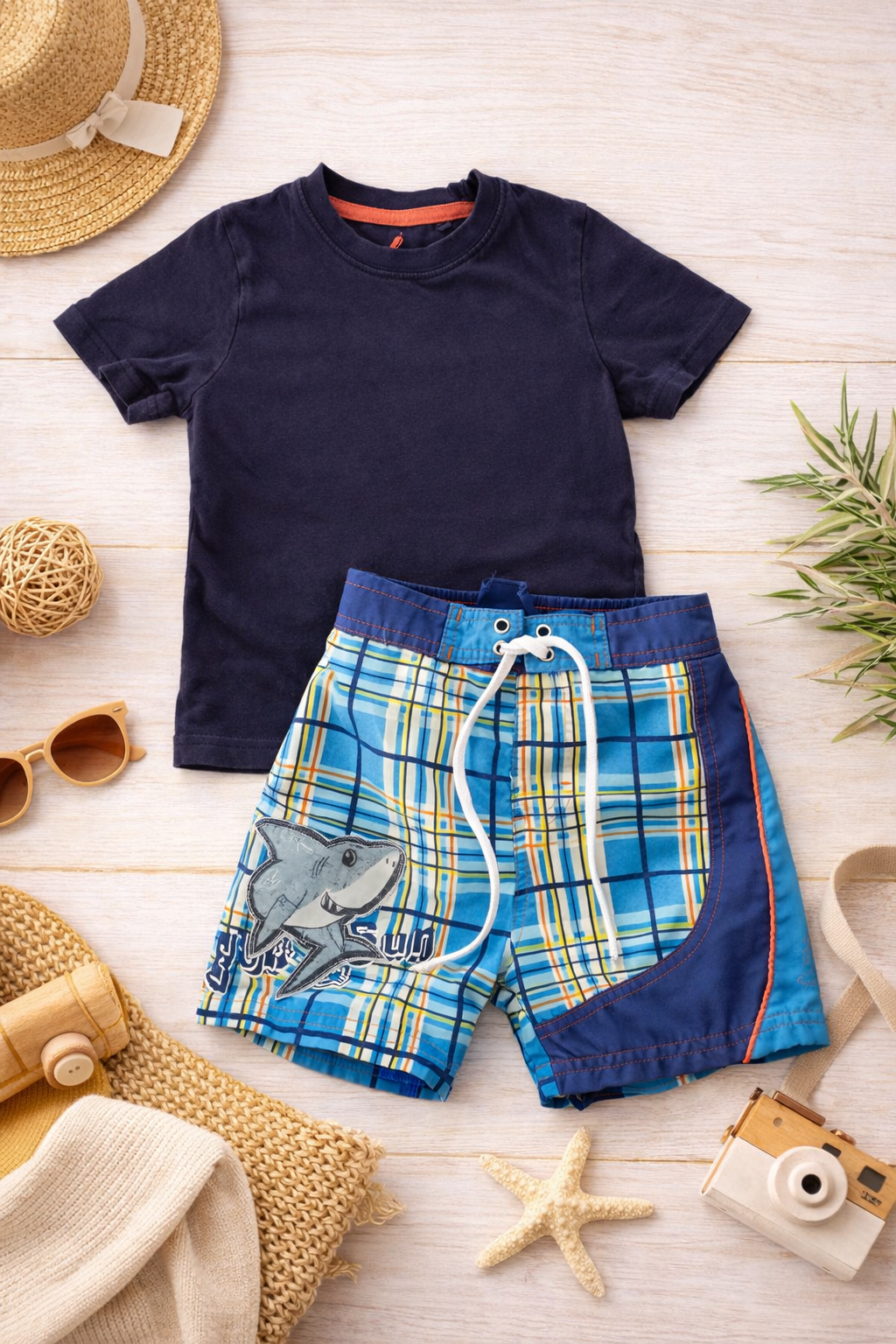 Ensemble d'été garçon – T-shirt H&M & short de bain