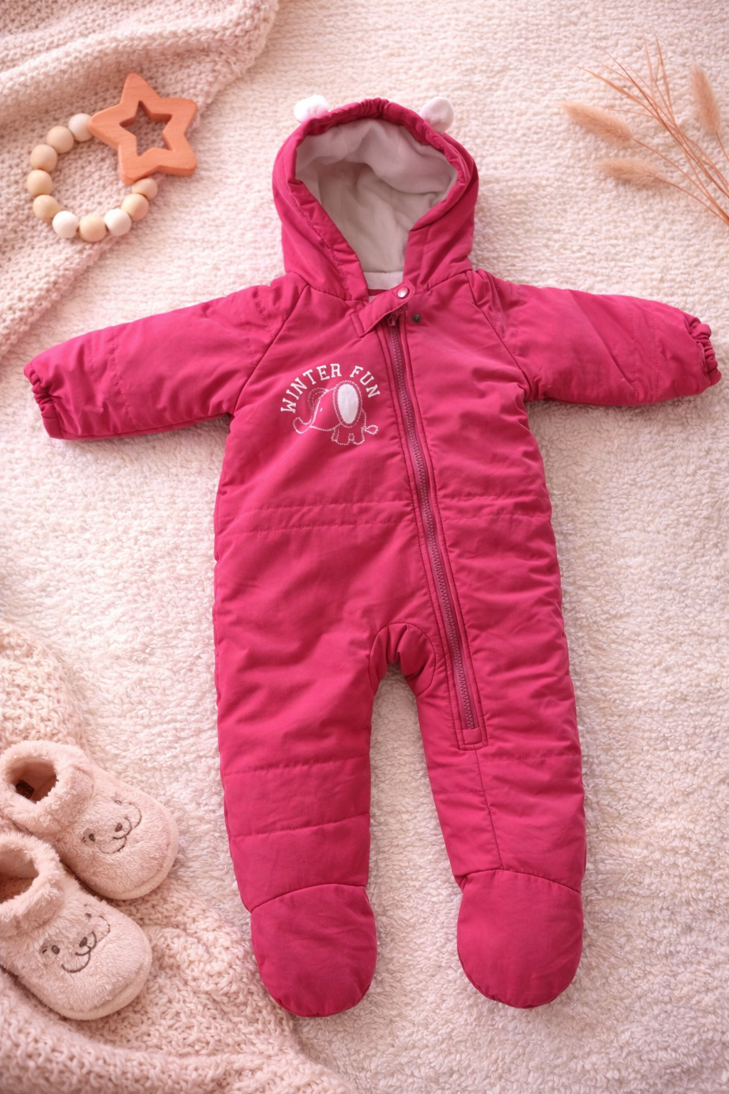 Warmer Baby Schneeanzug in Pink