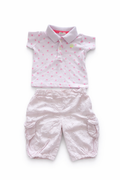 2-teiliges Sommer Set mit Herzmuster