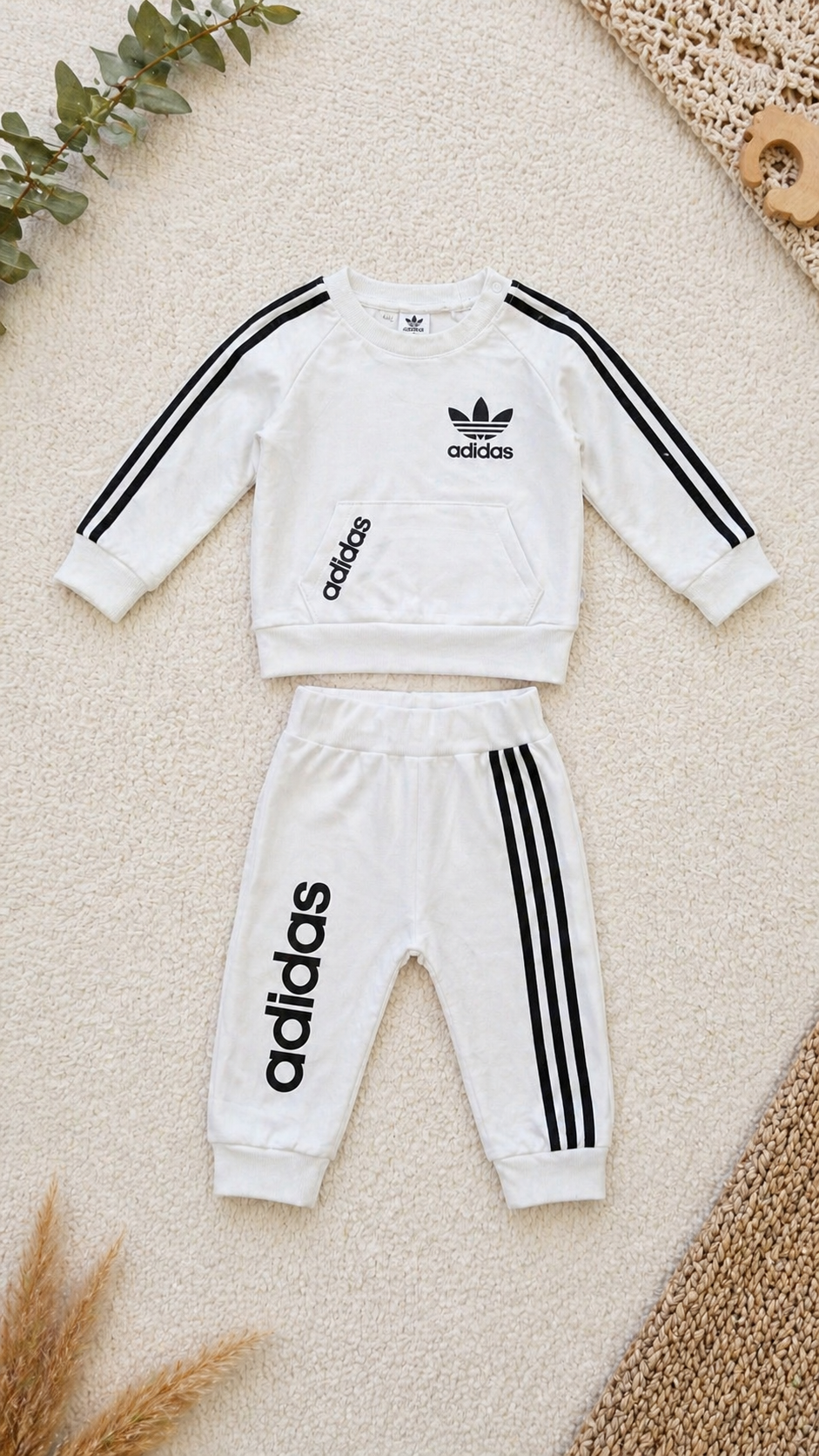 Adidas Set Weiss/Schwarz