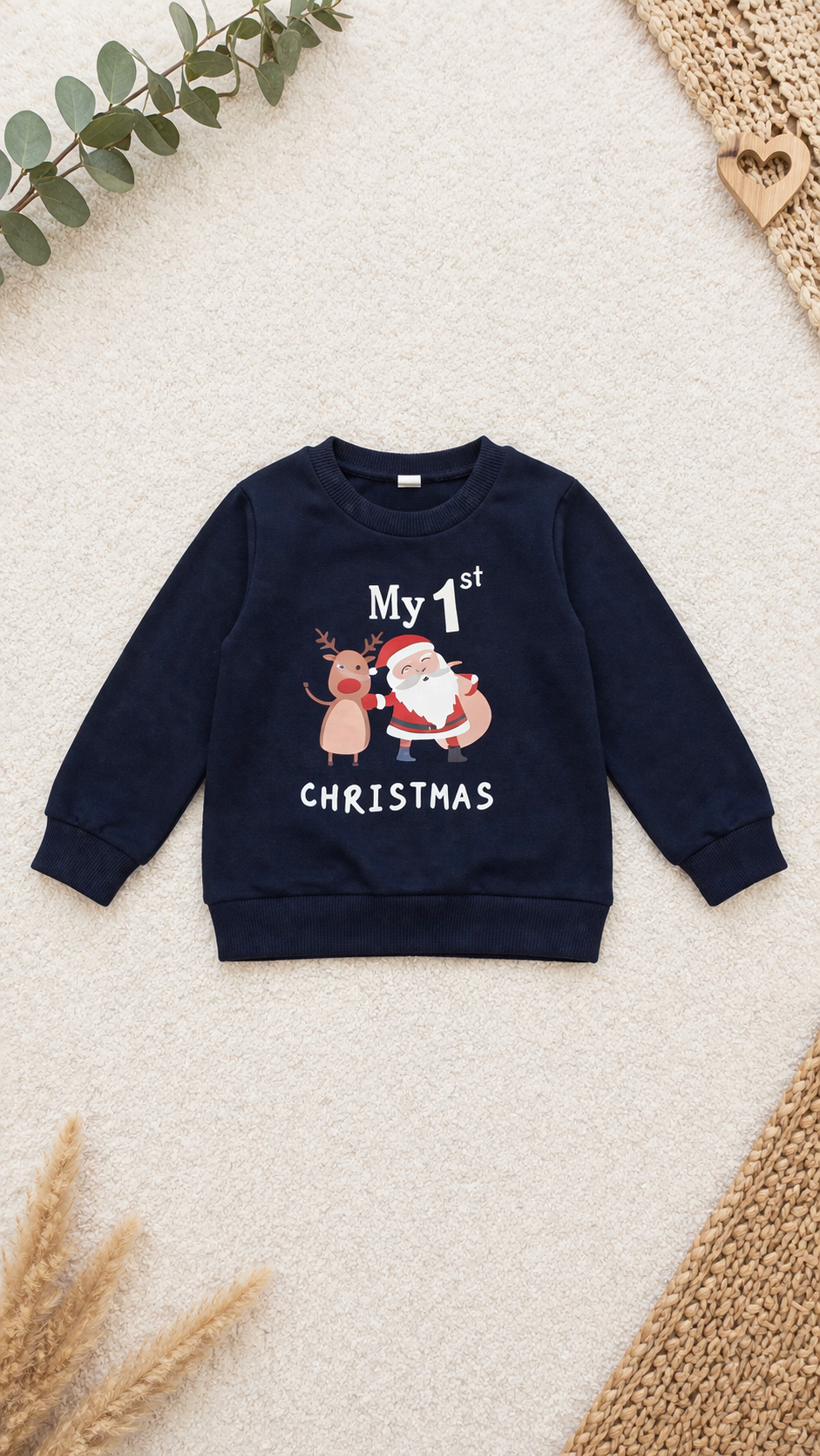Pullover „My 1st Christmas“ Navy