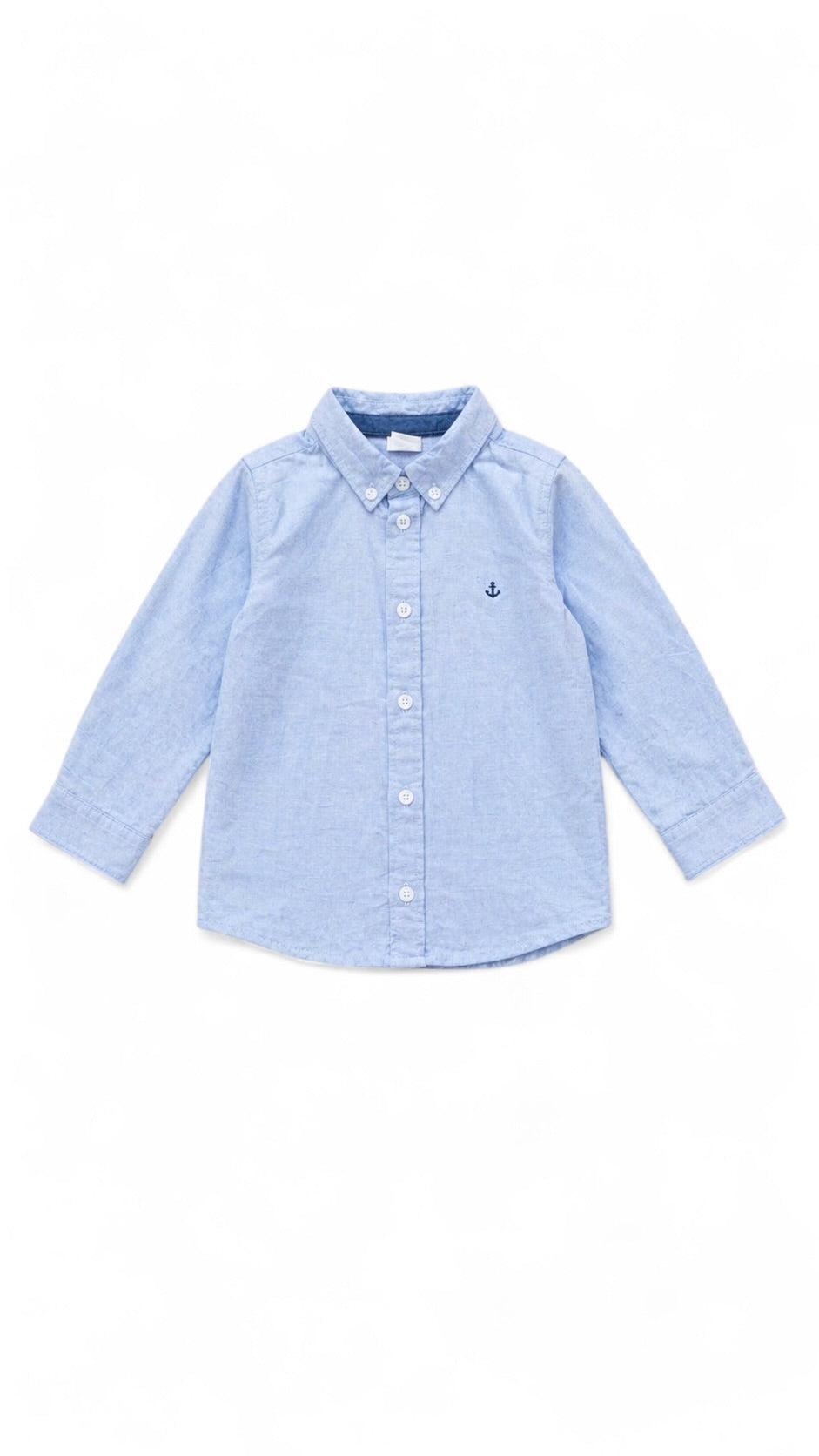 Baby Hemd – Hellblau mit Anker