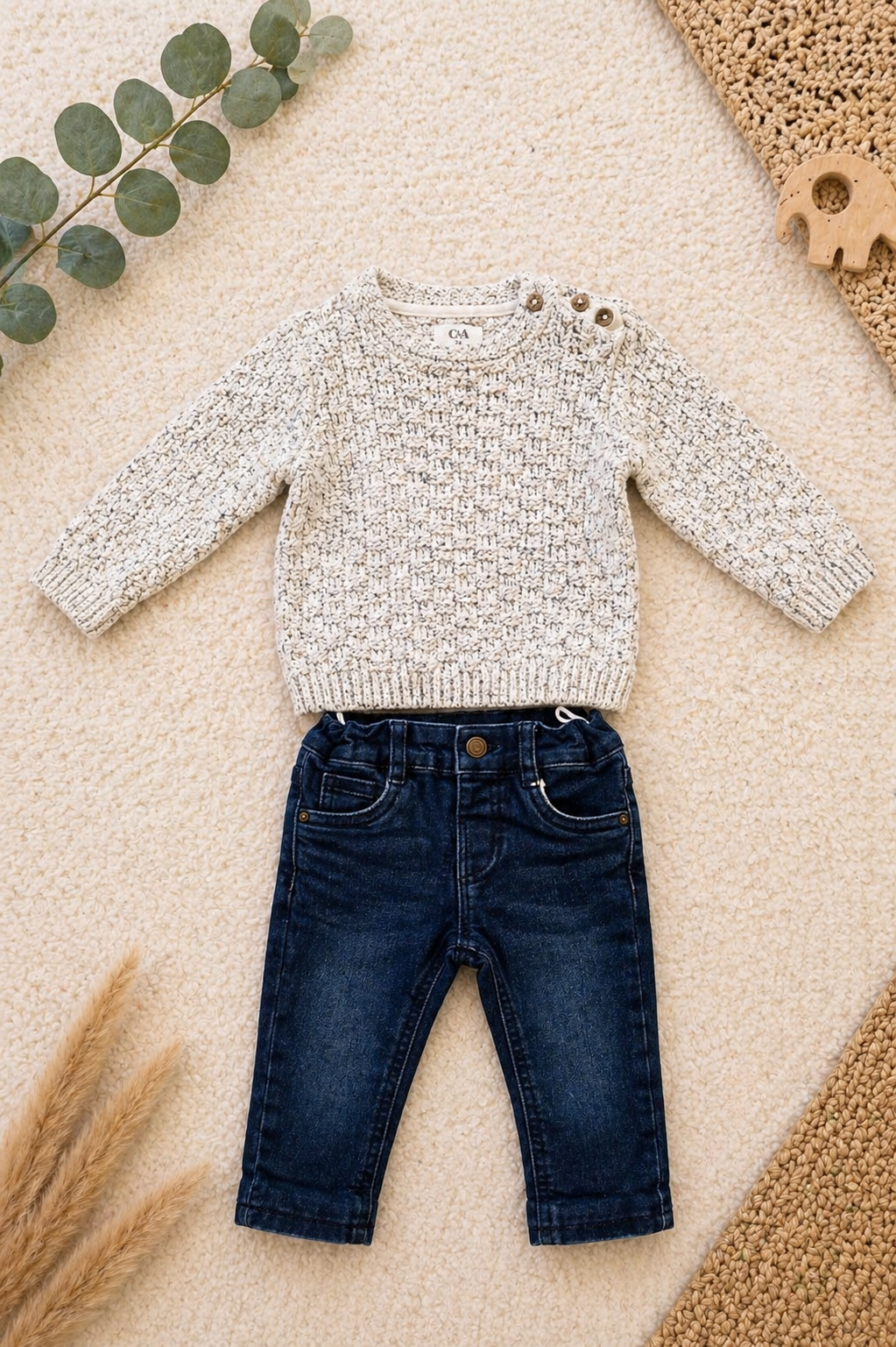2er Set Strickpullover & Jeans C&A