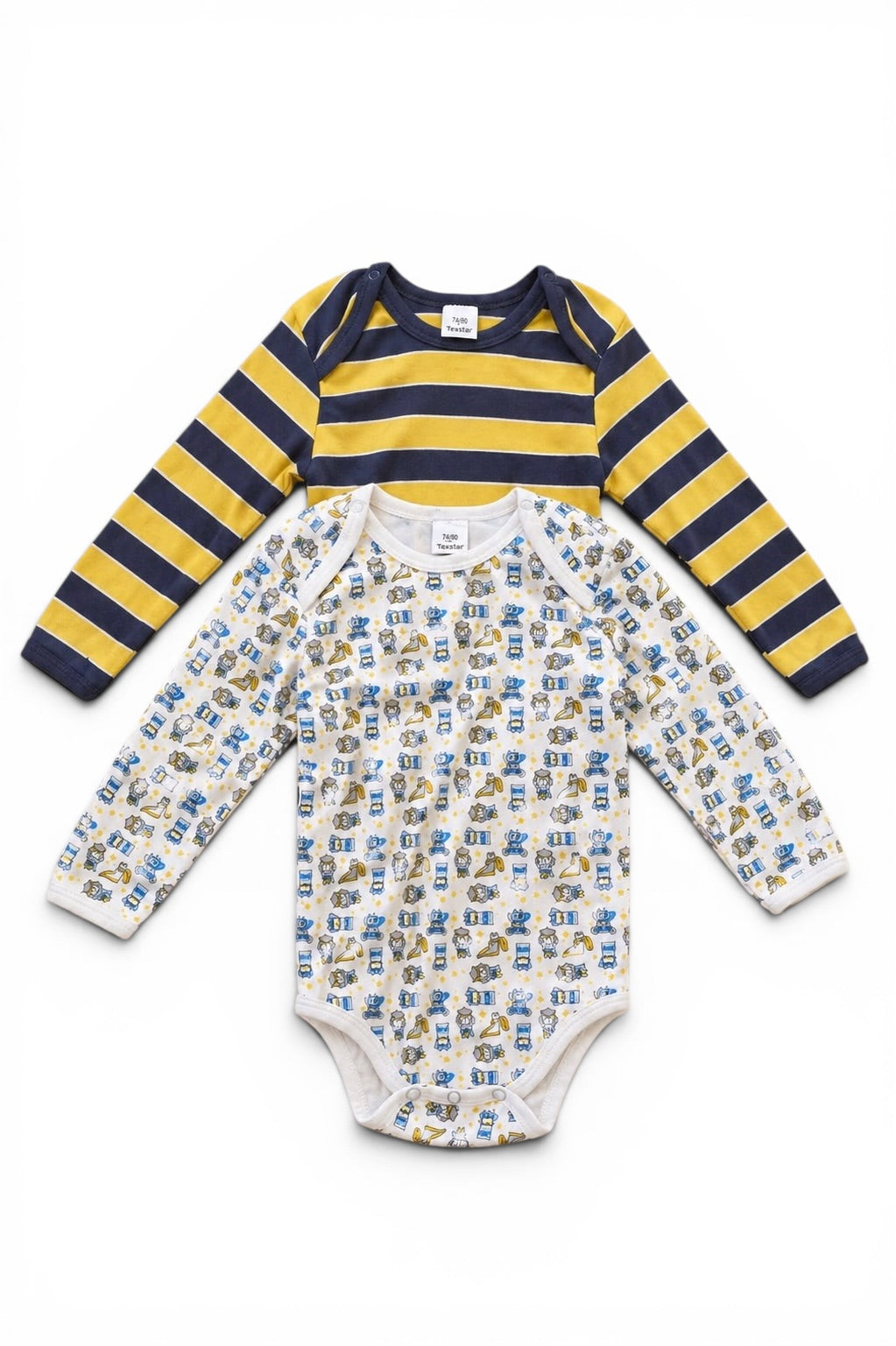 2er Set Langarm-Bodys