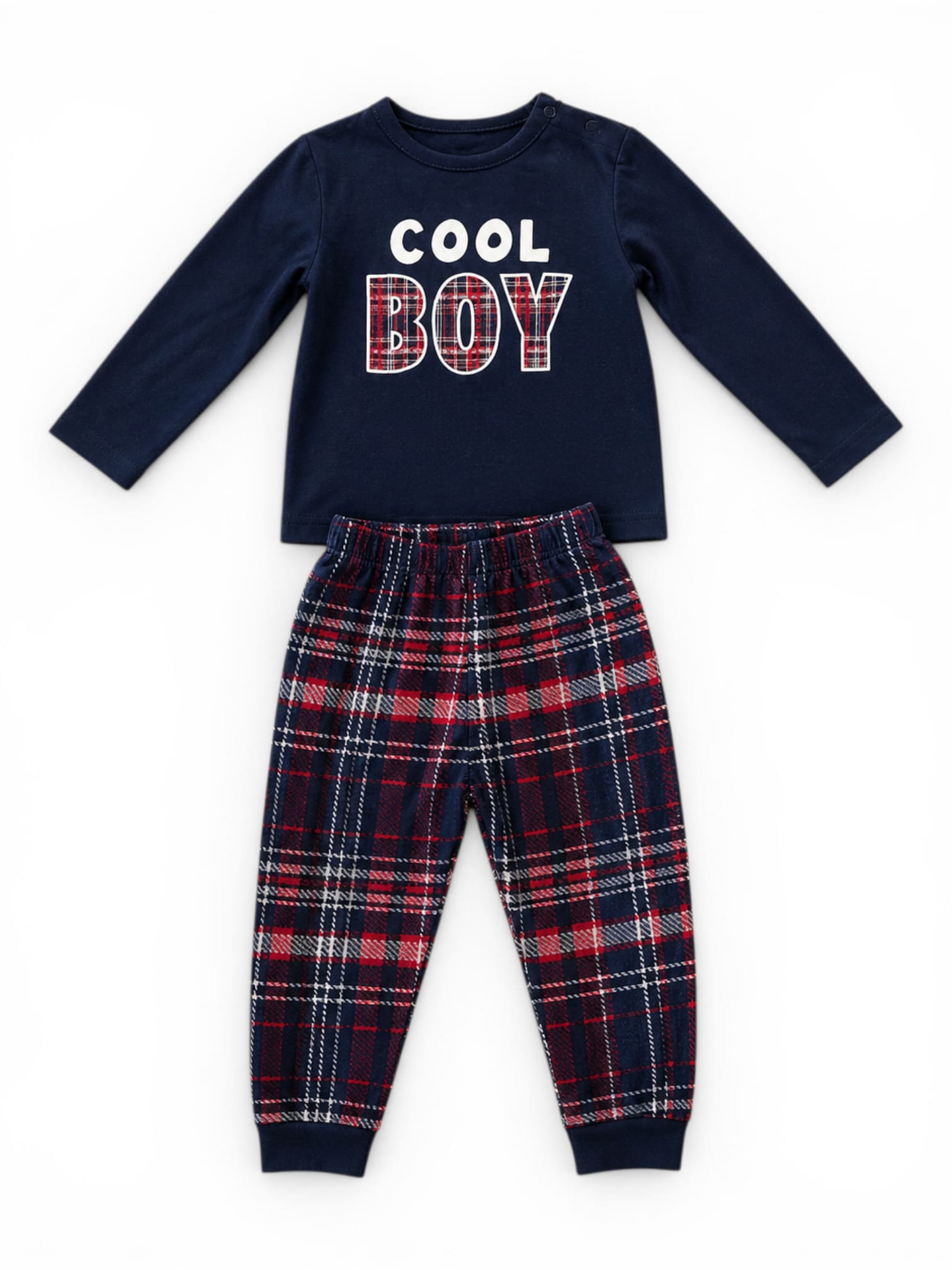 Kinder Set „Cool Boy“ Shirt & Hose Kariert
