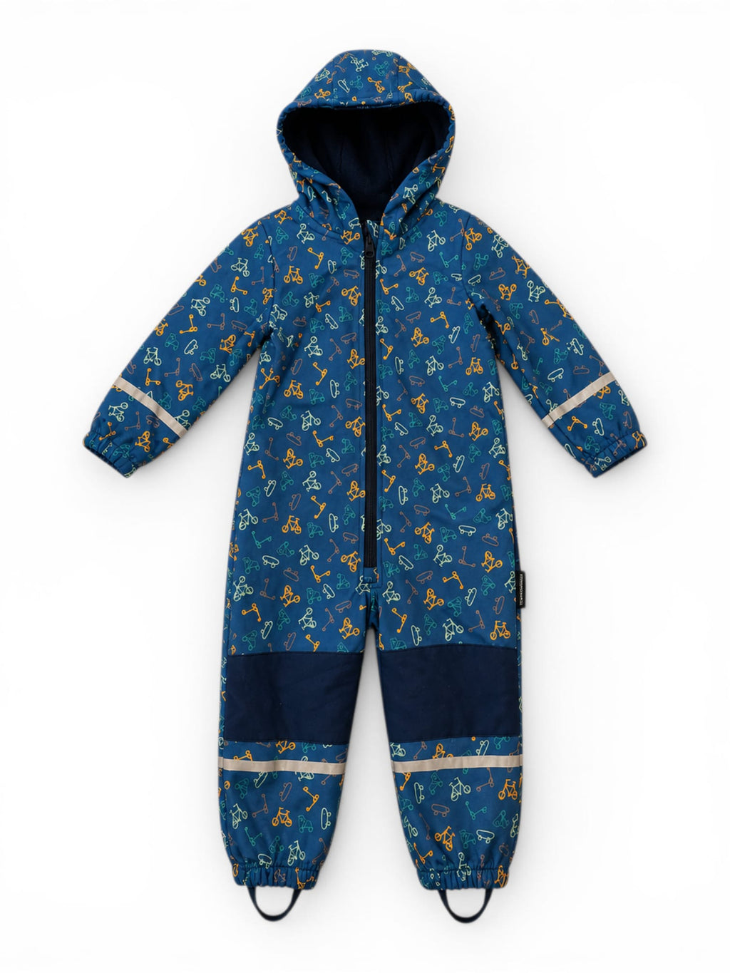 Kinder Regenanzug / Outdoor Overall Blau mit Muster