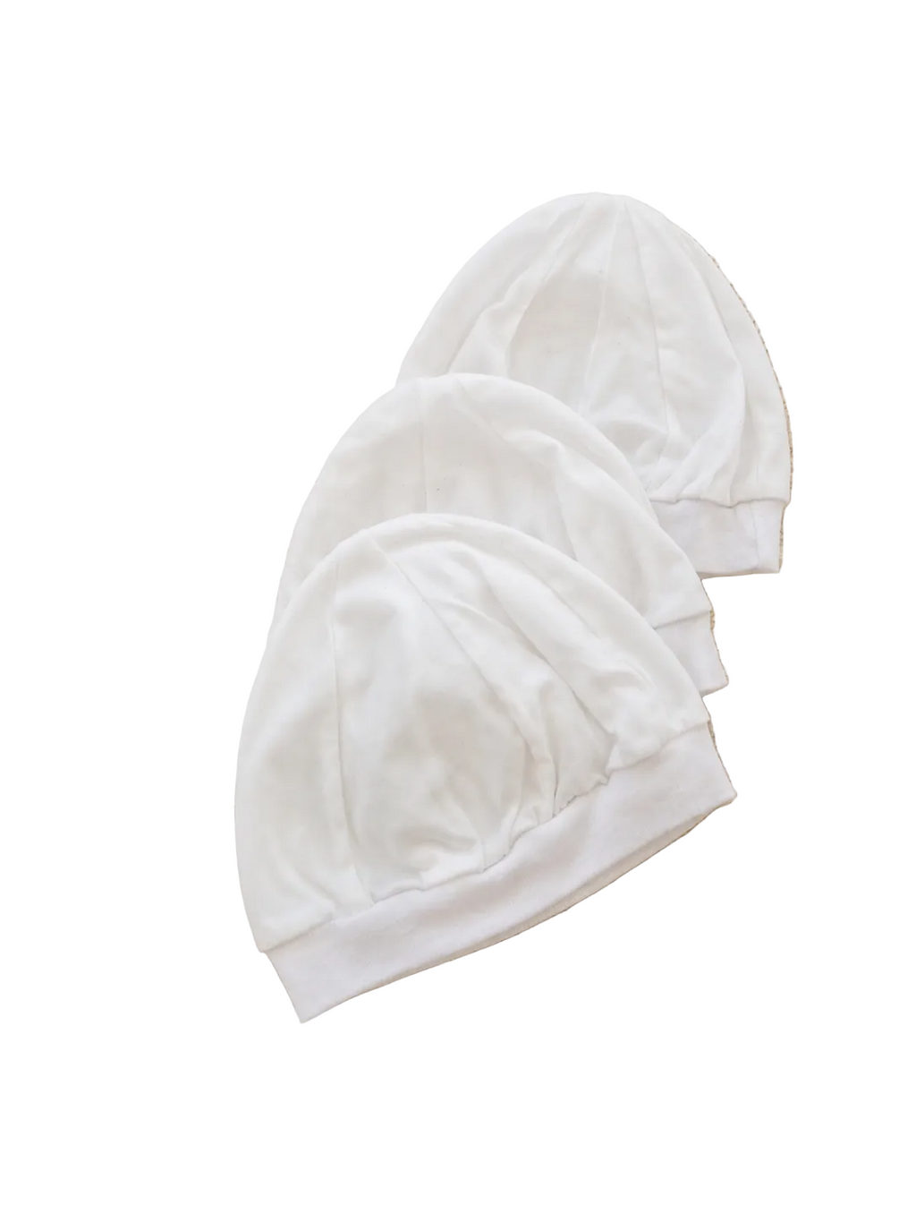 Baby Mützchen 3er-Set Weiß