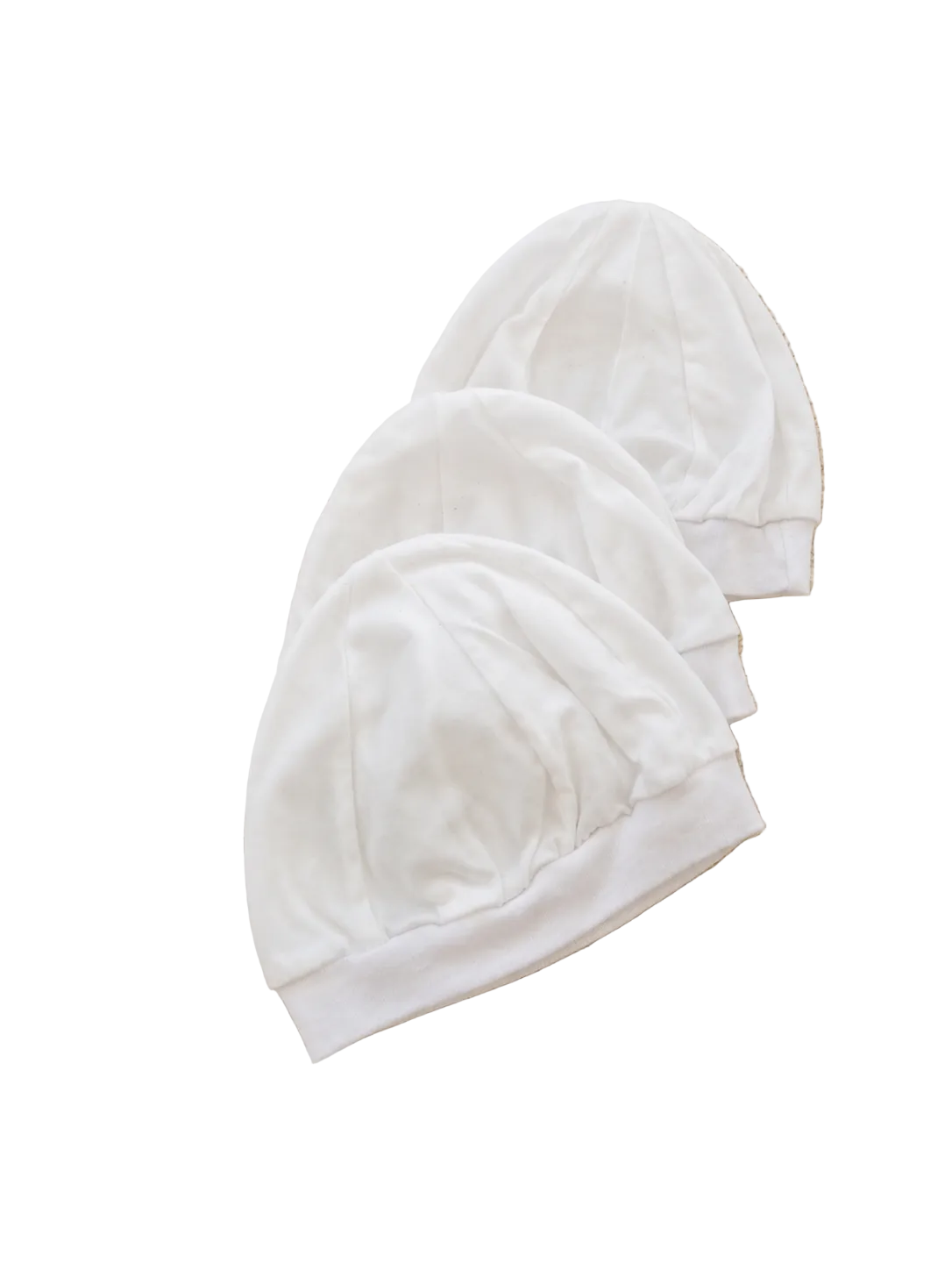 Baby Mützchen 3er-Set Weiß