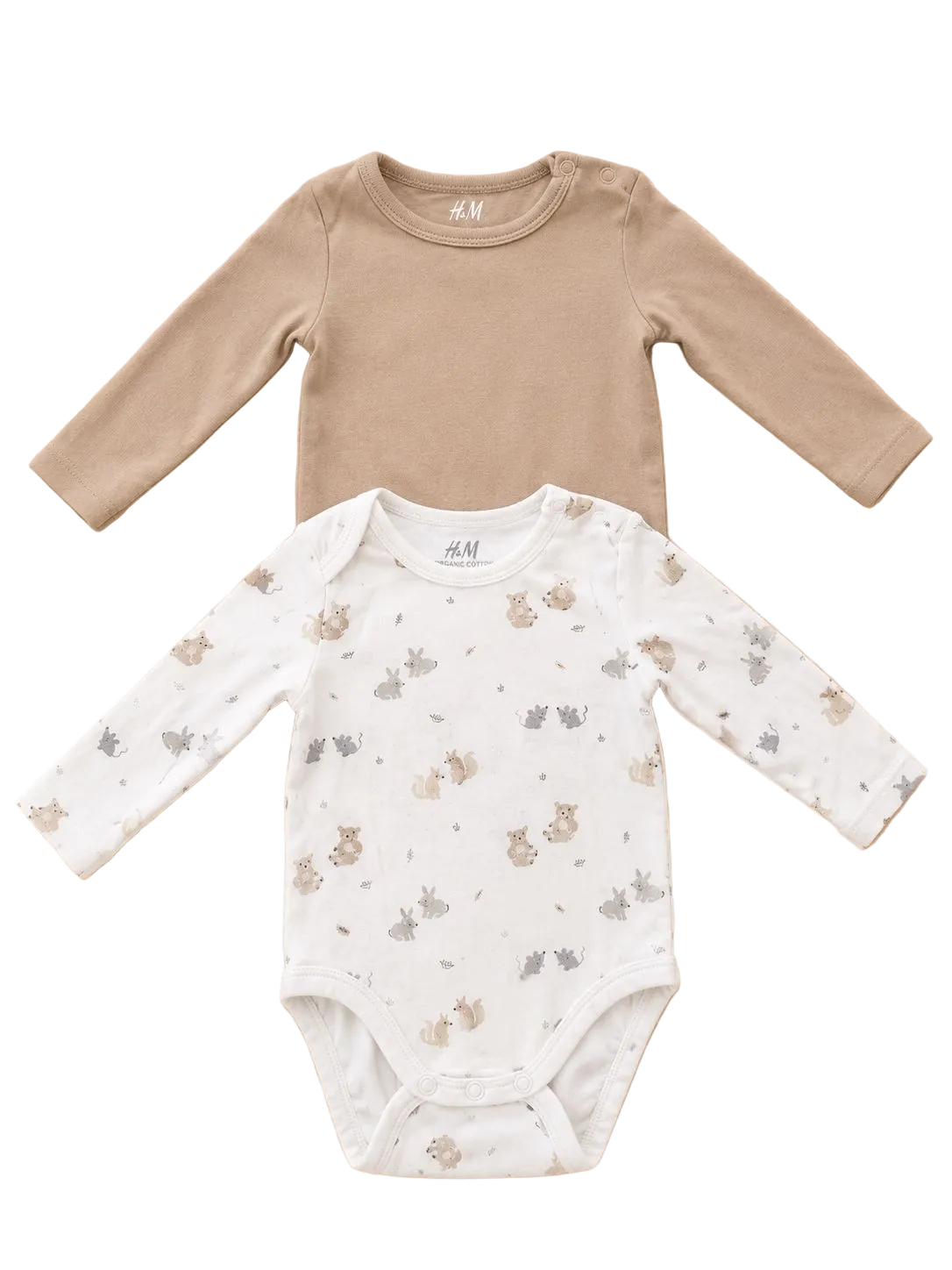 H&M 2er Set Babybodys Tiere