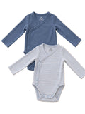 H&M 2er Set Wickelbodys Blau