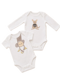 2er Set Babybodys Känguru & Affe