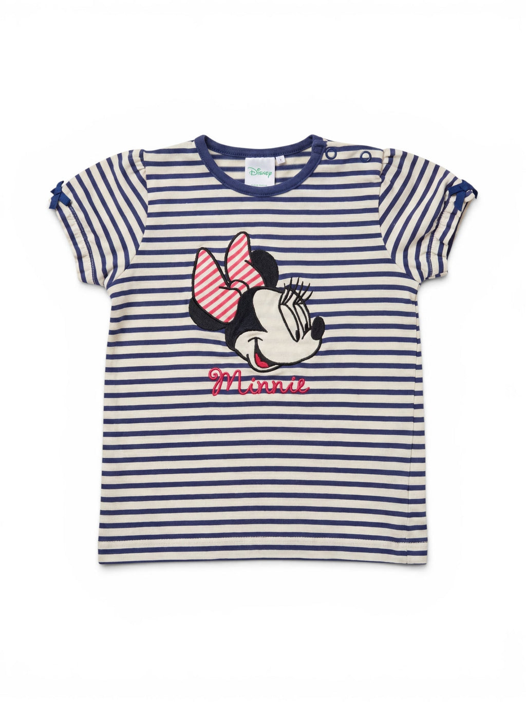 Disney T-Shirt Minnie Gestreift Navy