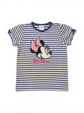 Disney T-Shirt Minnie Gestreift Navy