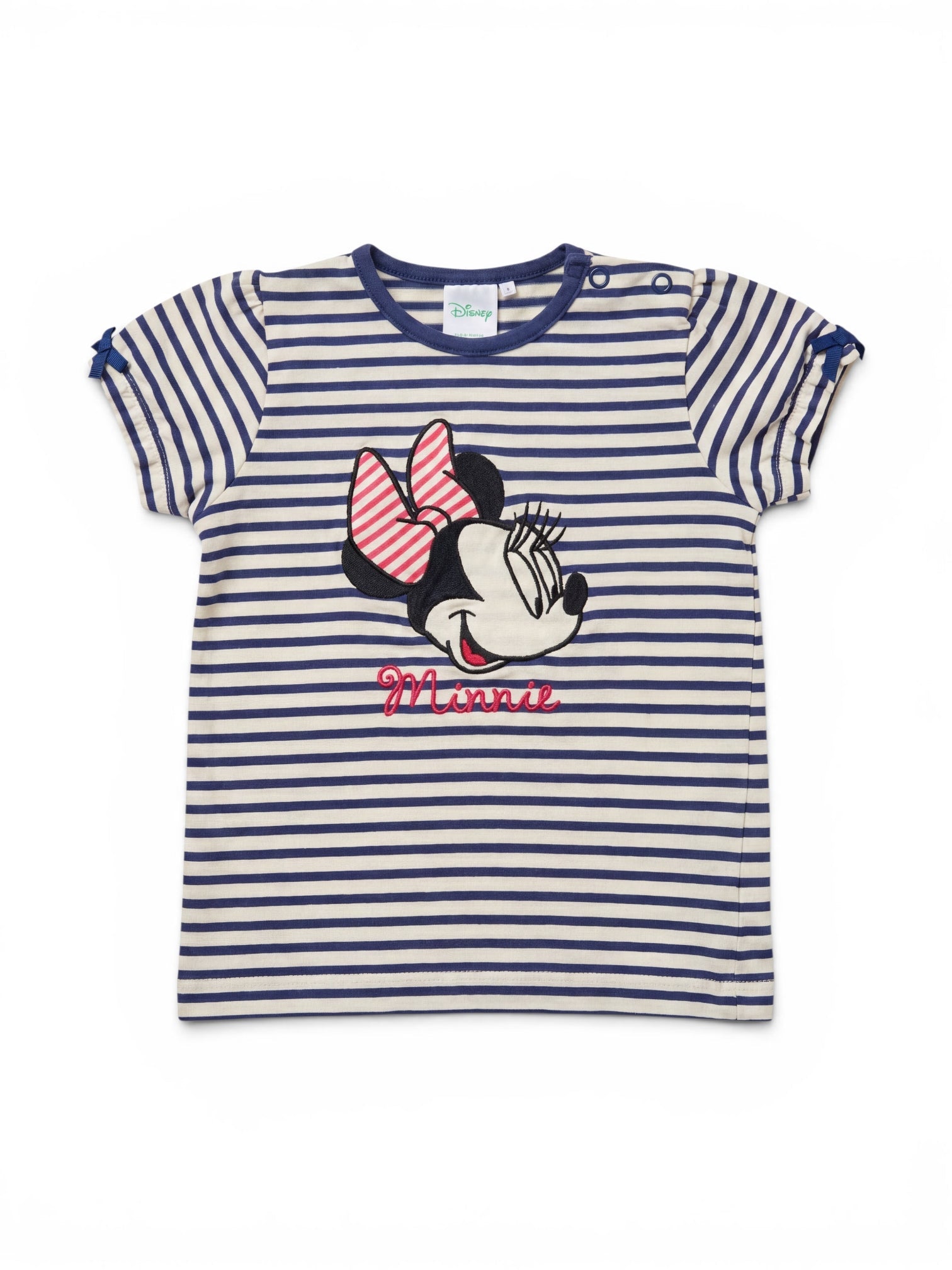 Disney T-Shirt Minnie Gestreift Navy