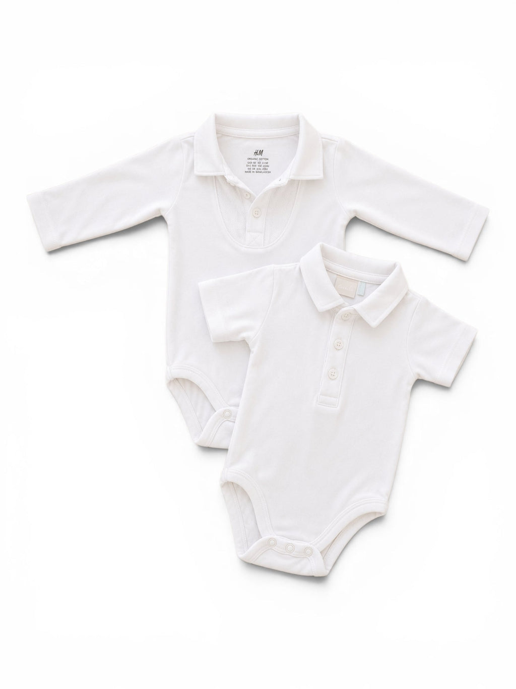 H&M 2er-Pack Body Weiss Polo