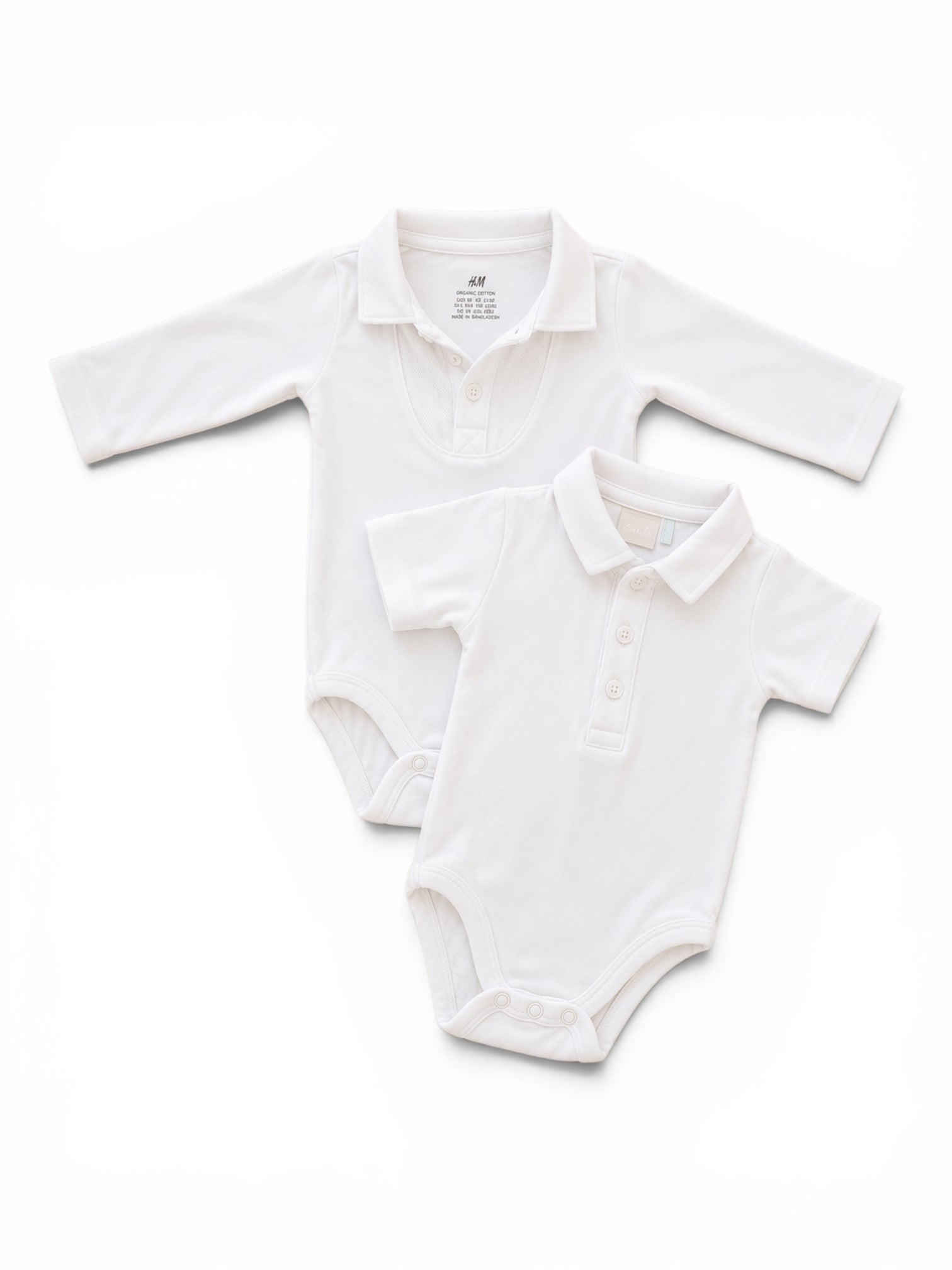 H&M 2er-Pack Body Weiss Polo
