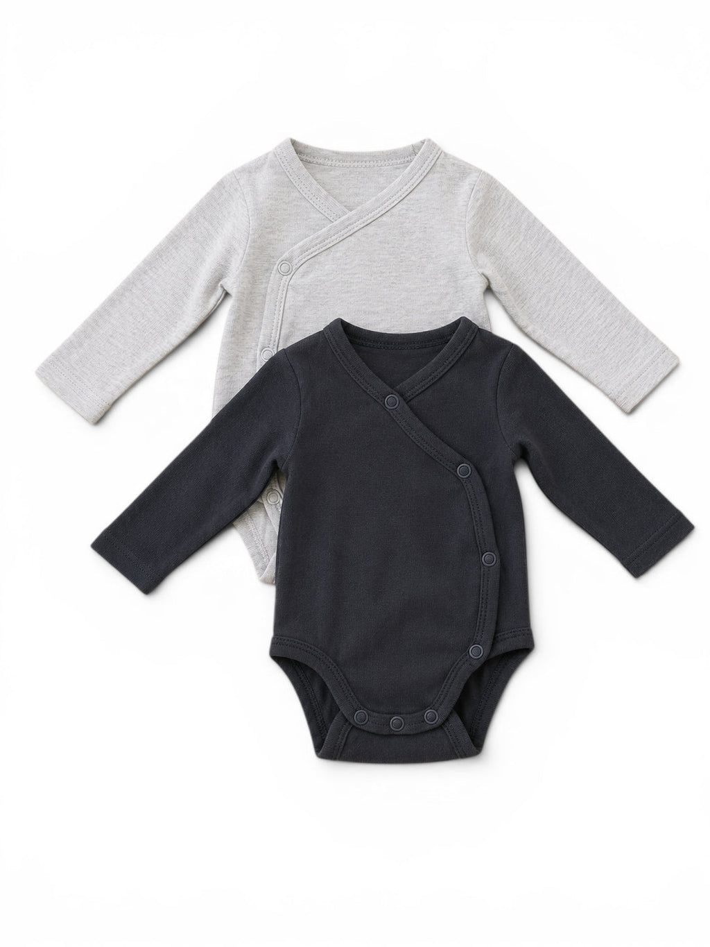 2er-Pack Wickelbody Grau & Navy