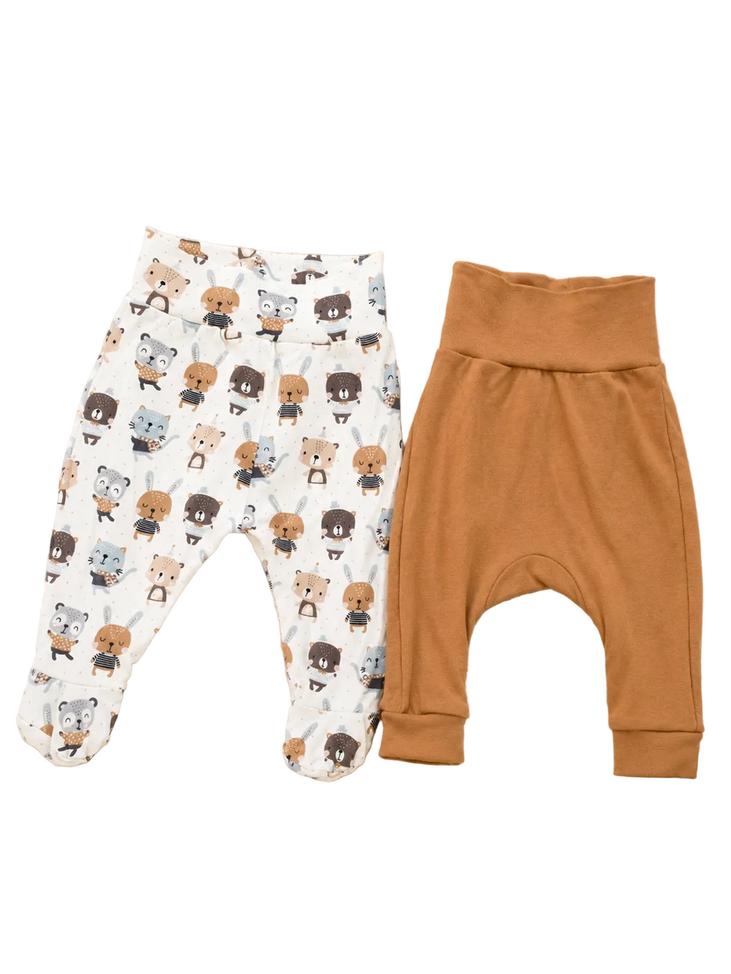 Baby Hosen Set Tiere Braun