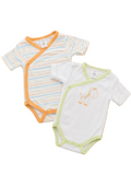 2er Set Wickelbodys mit Streifen und Tiermotiv C&A