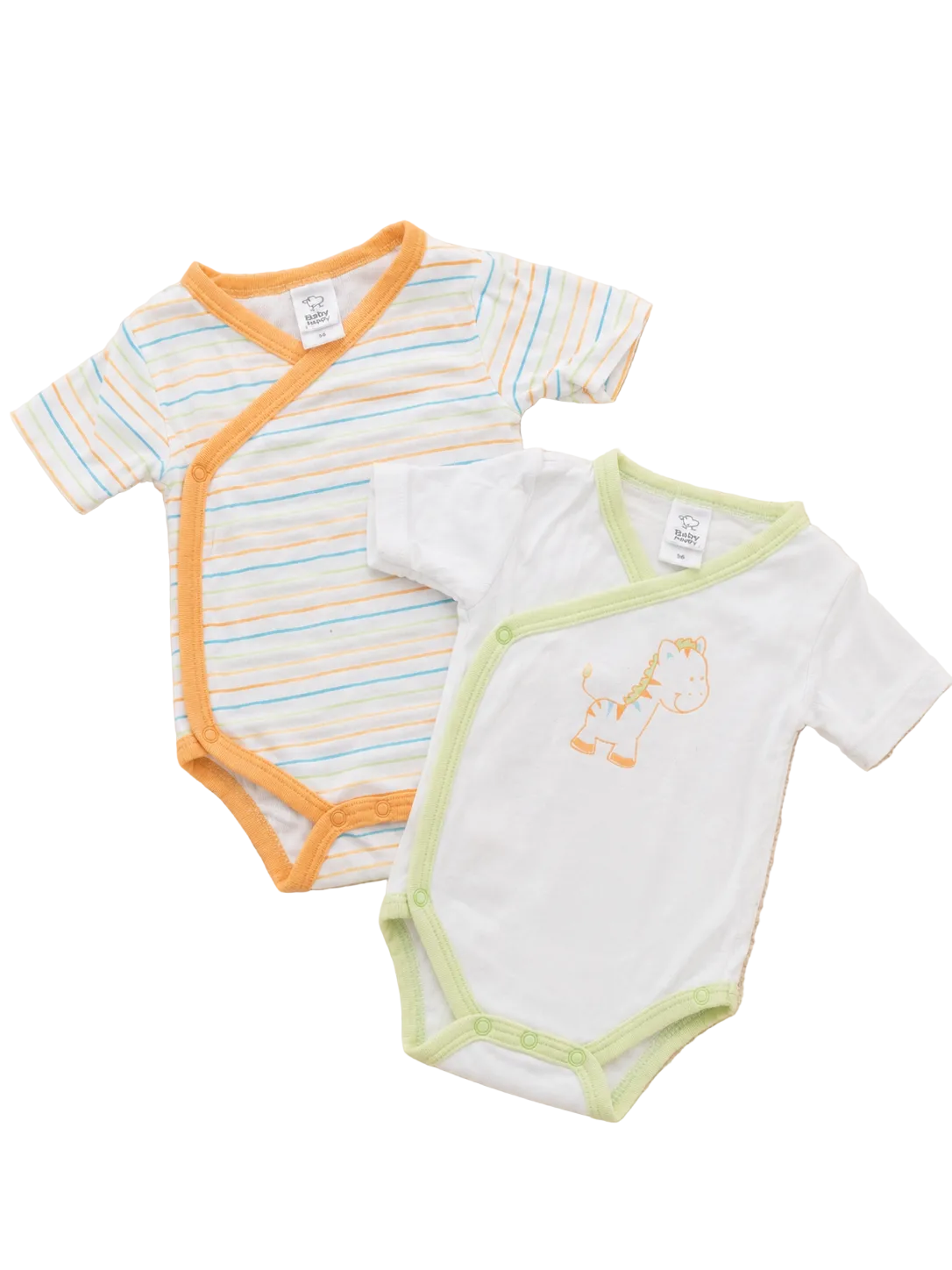 2er Set Wickelbodys mit Streifen und Tiermotiv C&A