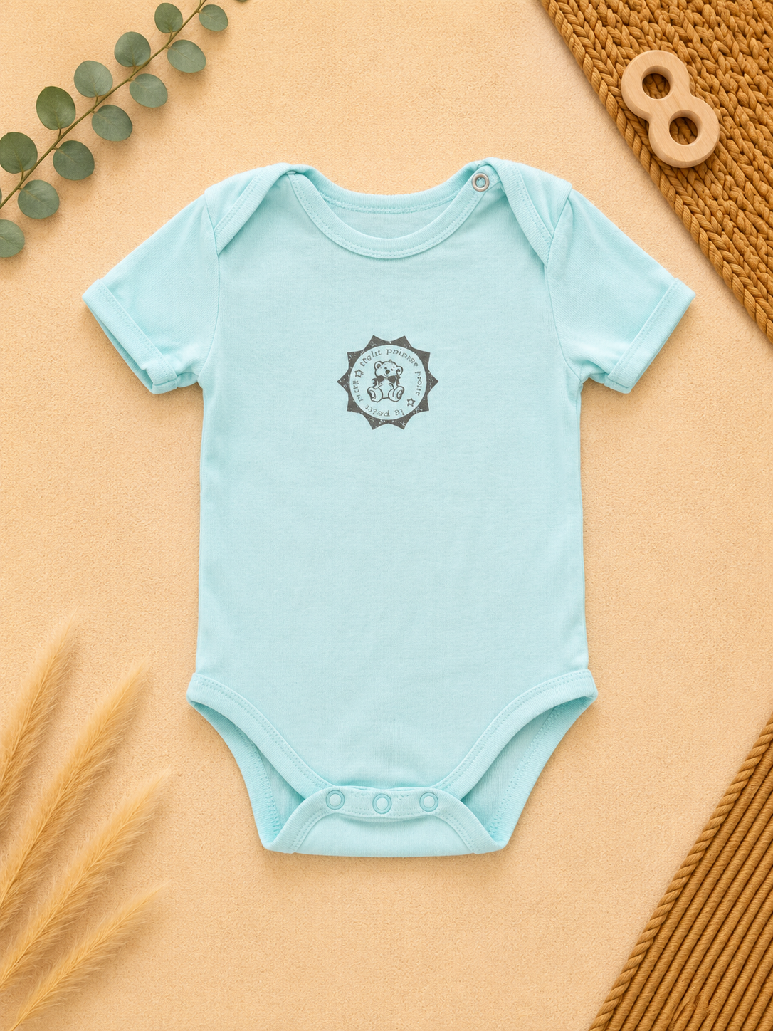 Baby Kurzarmbody Türkis