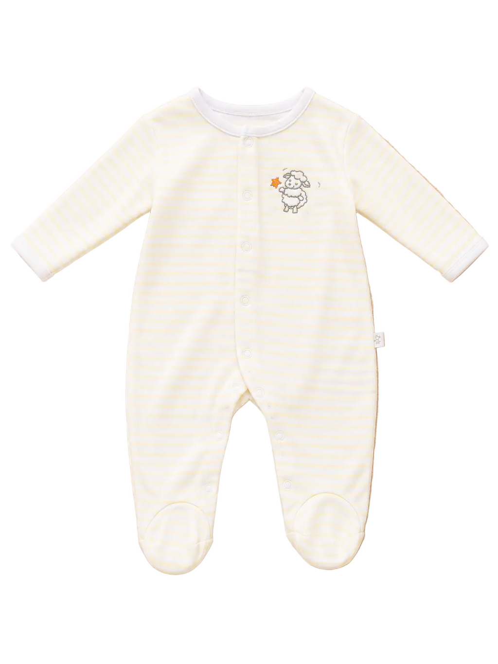 Strampler Schäfchen Creme