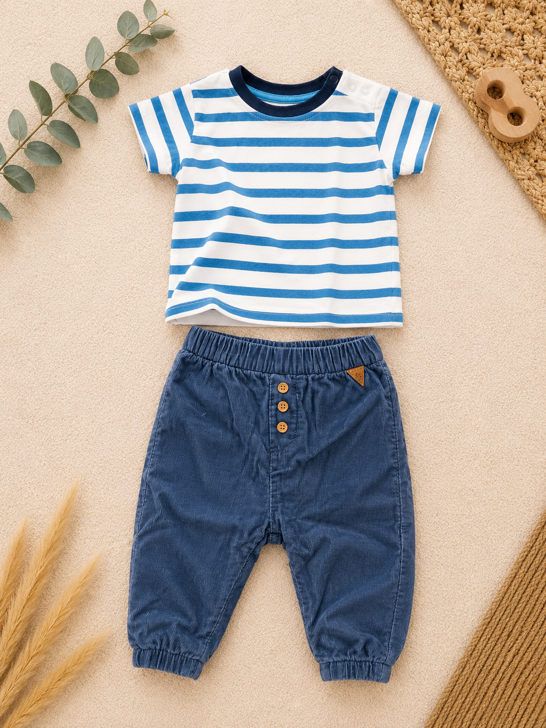 Baby T-Shirt Set Grün
