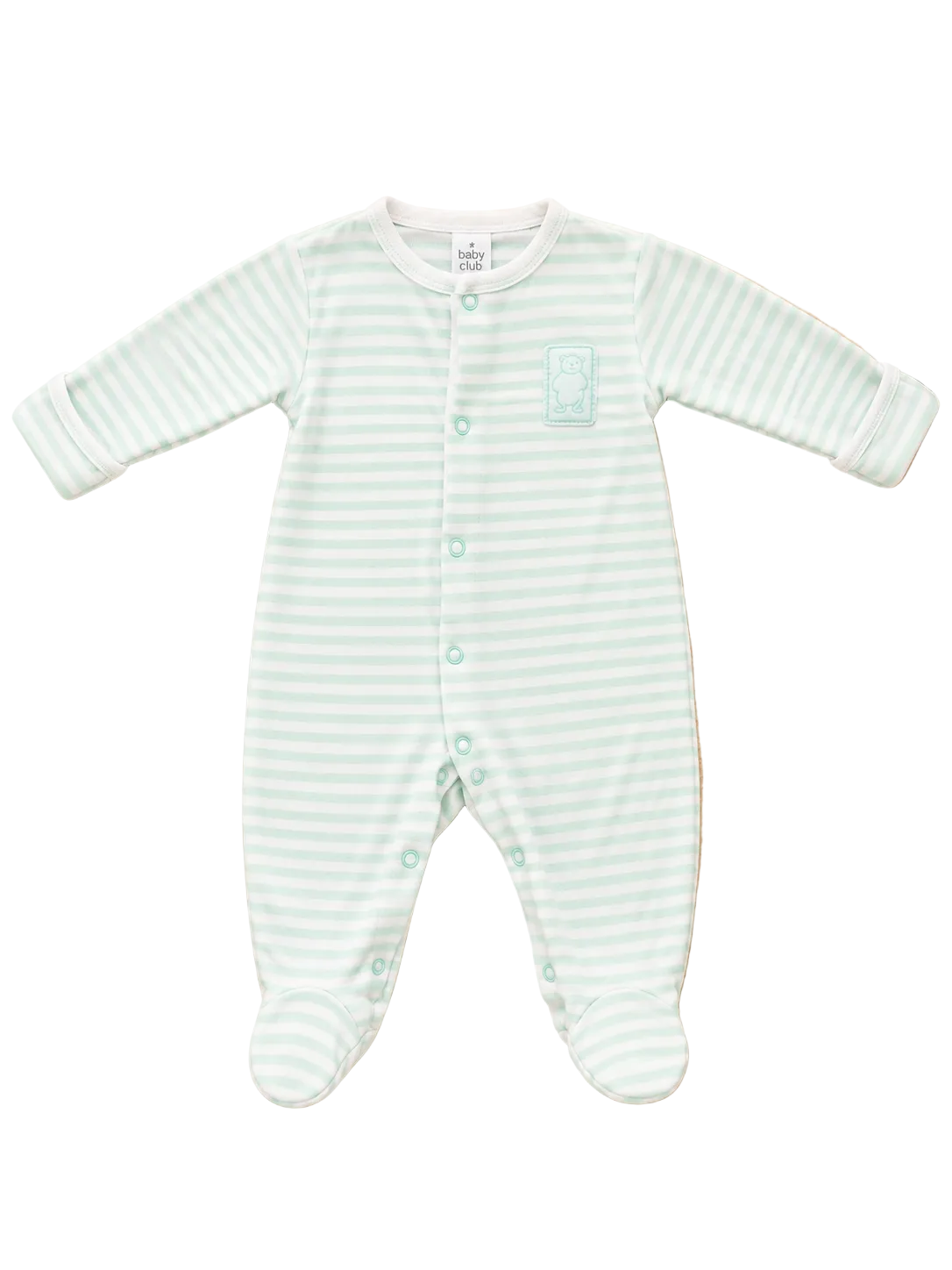 Strampler Streifen Mint