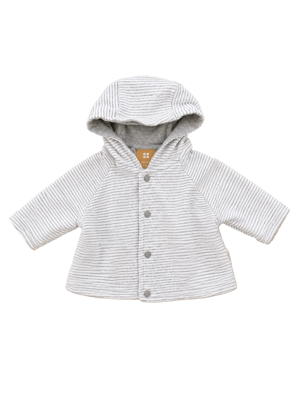 Baby Jacke Gestreift Grau Manor