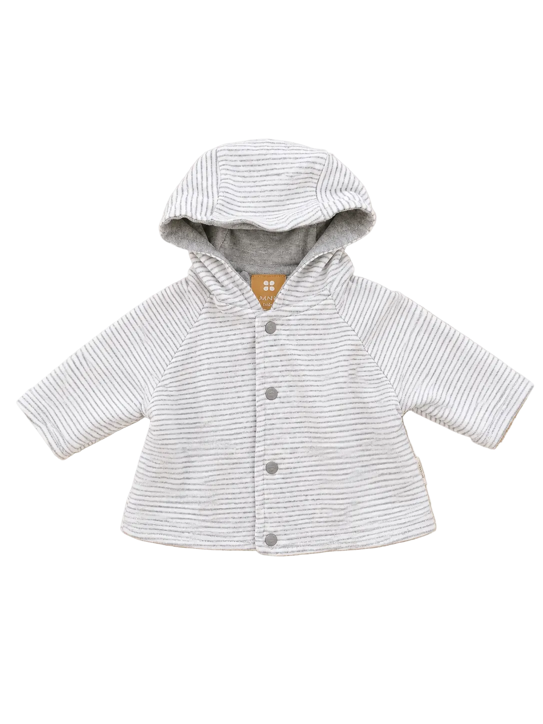 Baby Jacke Gestreift Grau Manor