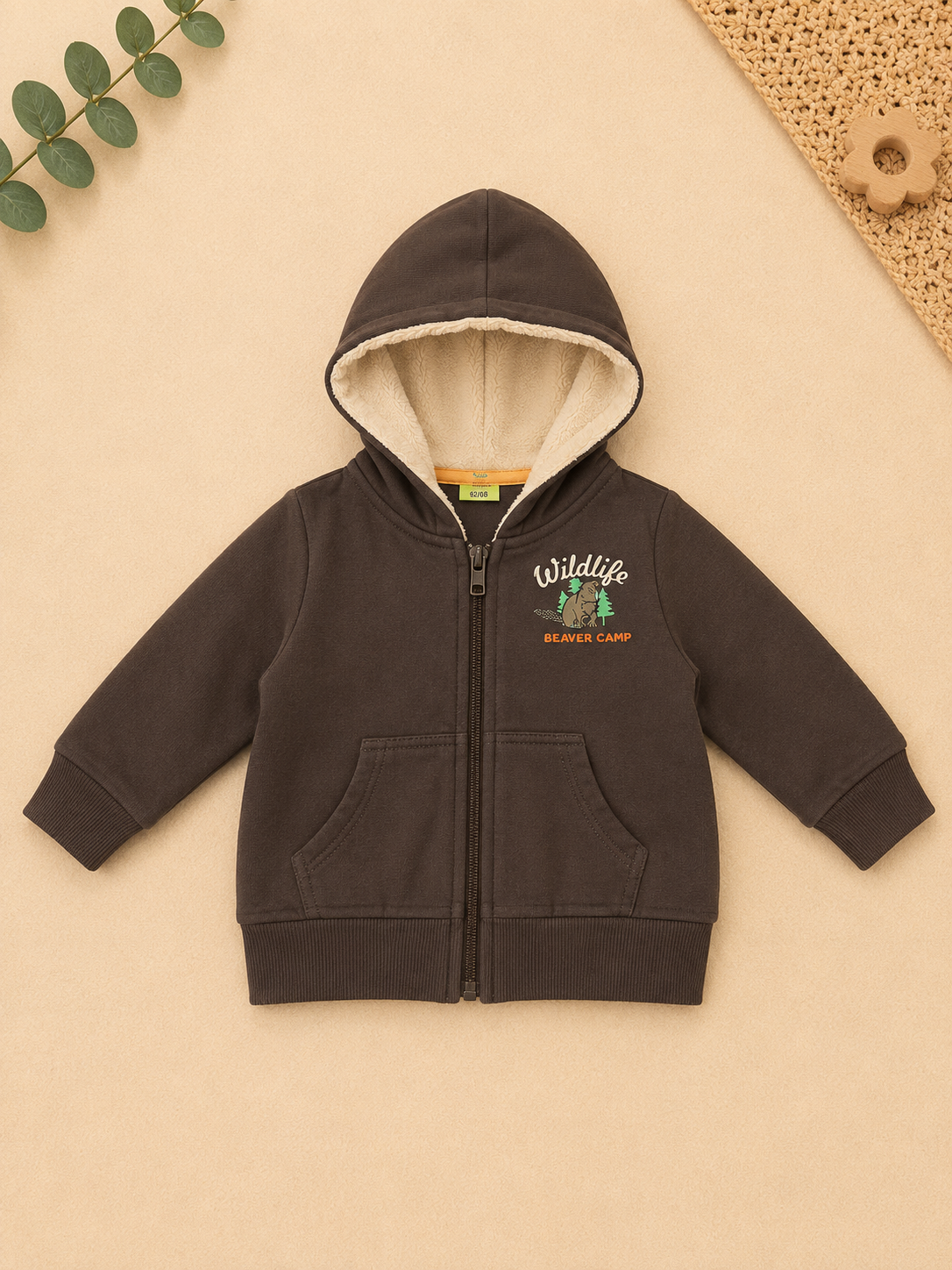 Wildlife Fleecejacke Dunkelbraun
