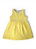 Kleid Gelb Punkte-Allover