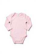 C&A Langarm-Body Rosa Uni Druckknöpfe